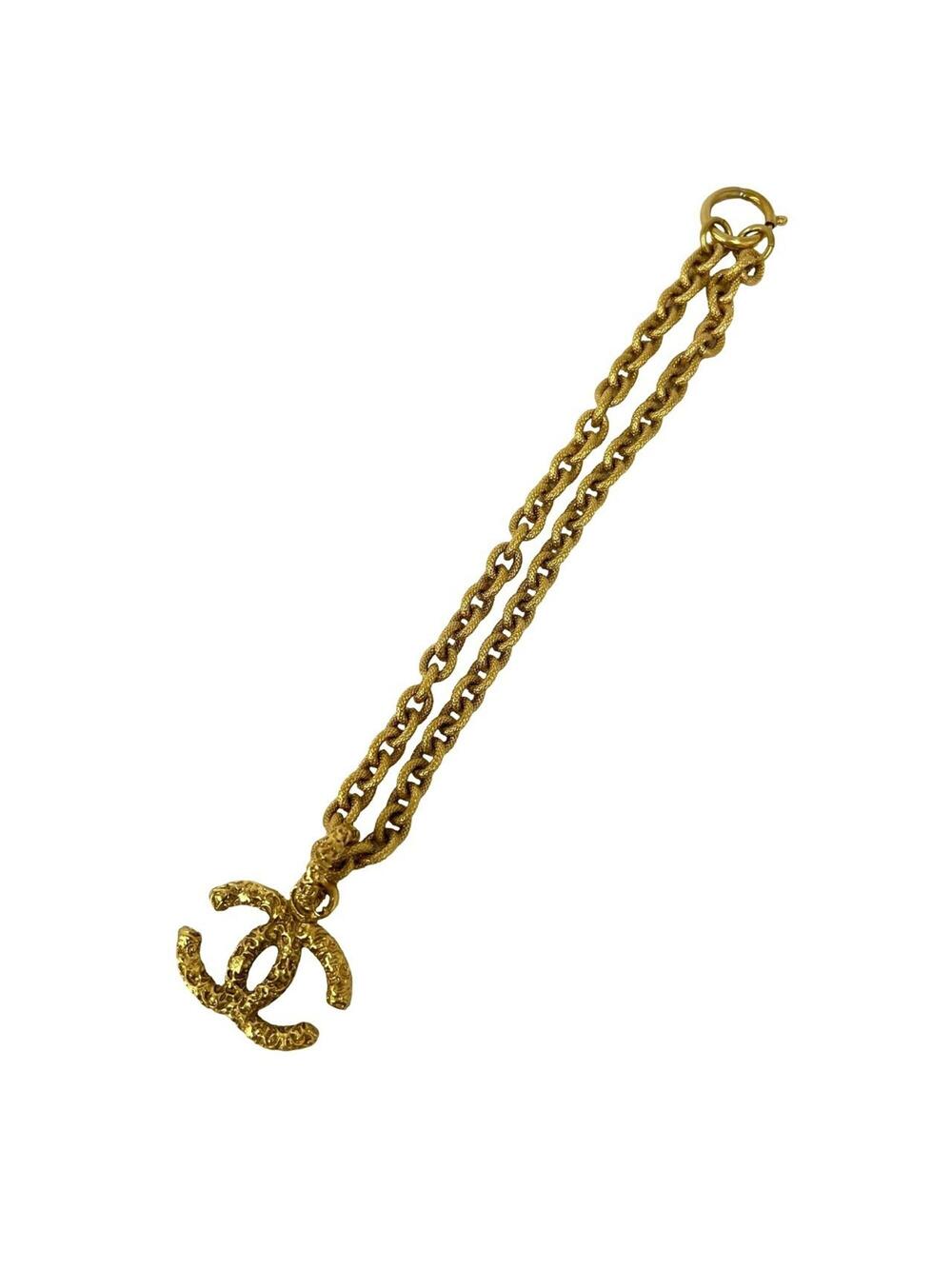 Chanel Cc Logo Chain Pendant Necklace #371531C13B